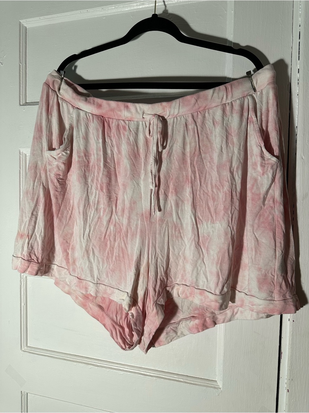 torrid Pink and White Tie-Dye Lounge Shorts (Torrid Size 3)